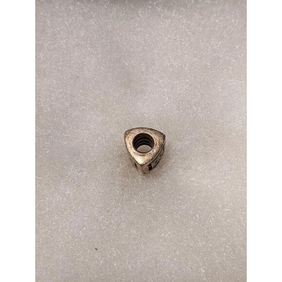 NEW Pandora Alphabet "B" Triangle Block Bead .925 Sterling Silver - Picture 2 of 3